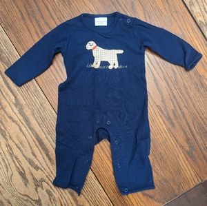 Squiggles Long sleeve coverall baby boy